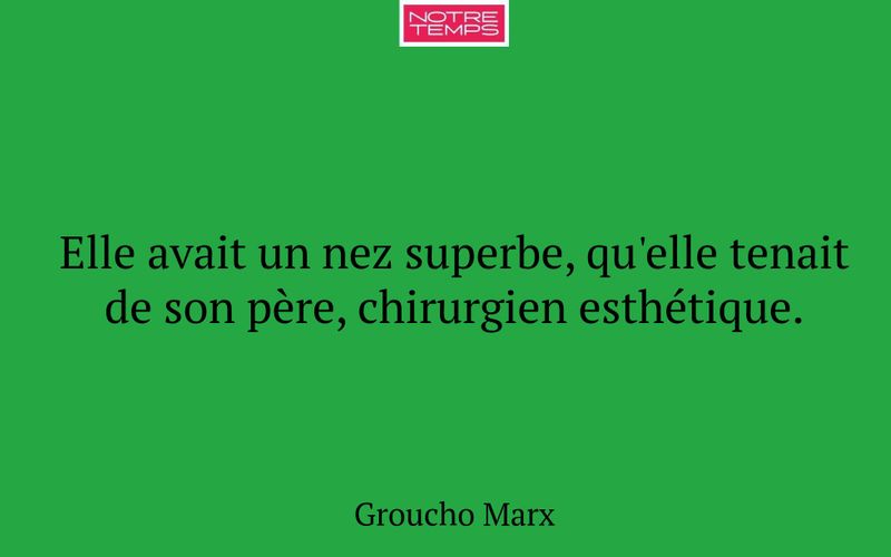 Elle avait un nez superbe, qu'elle tenait de son père, chirurgien esthétique.