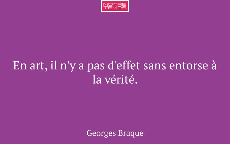 En art, il n'y a pas d'effet sans entorse à la vérité.
