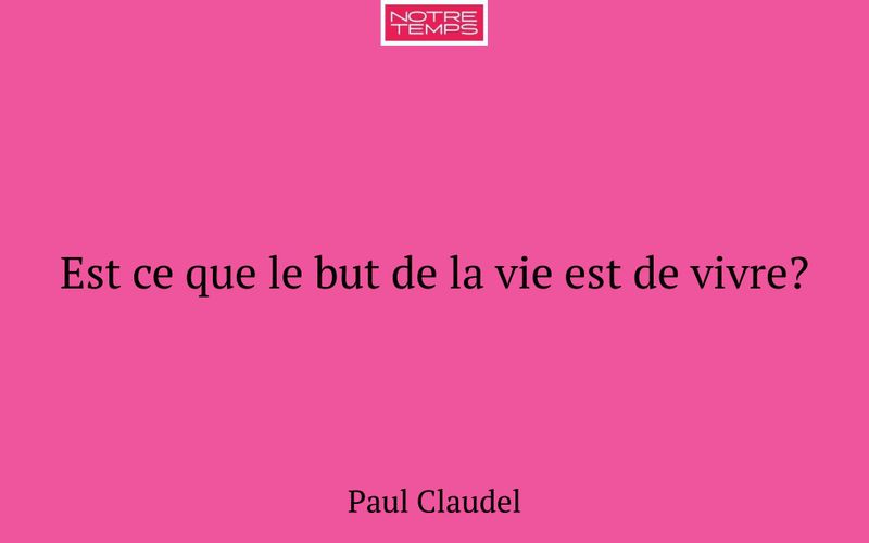 Est ce que le but de la vie est de vivre?