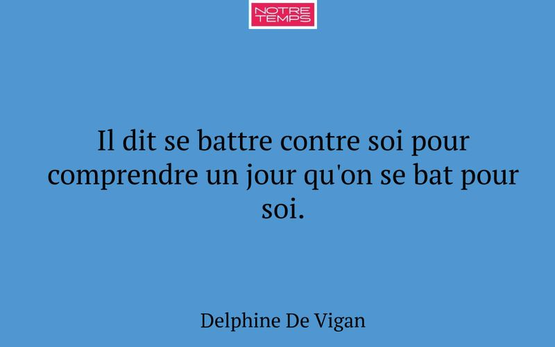 Il dit se battre contre soi pour comprendre un jour qu'on se bat pour soi.