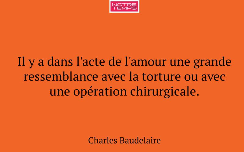 Il y a dans l'acte de l'amour une grande ressemblance avec la torture ou avec une opération chirurgicale.