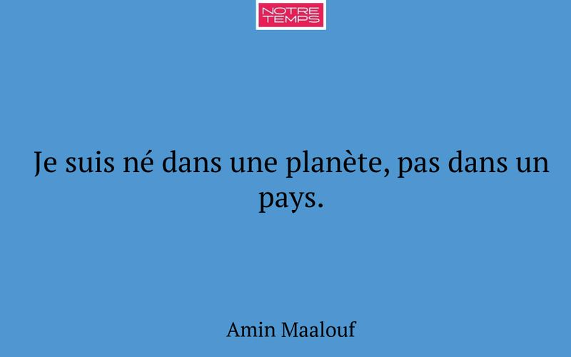 Je suis né dans une planète, pas dans un pays.