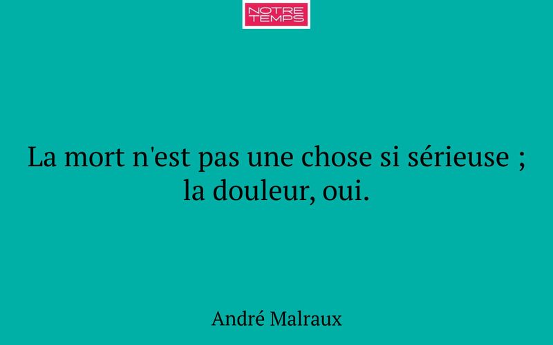 La mort n'est pas une chose si sérieuse ; la douleur, oui.