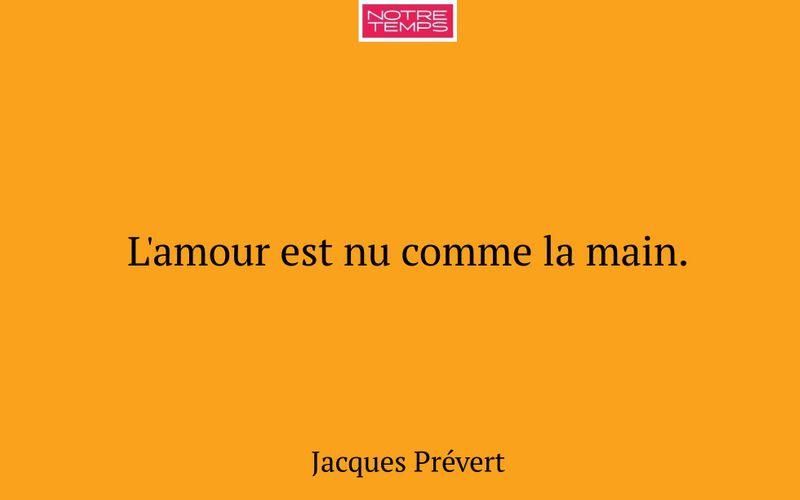 L'amour est nu comme la main.