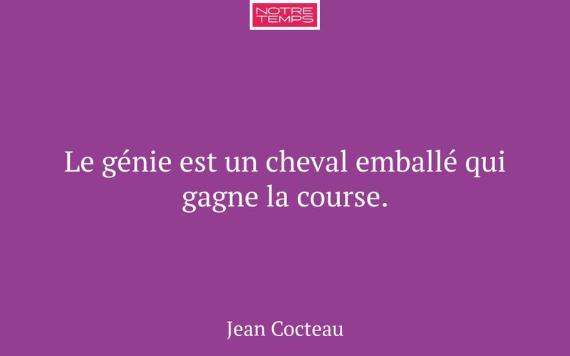Le génie est un cheval emballé qui gagne la course.