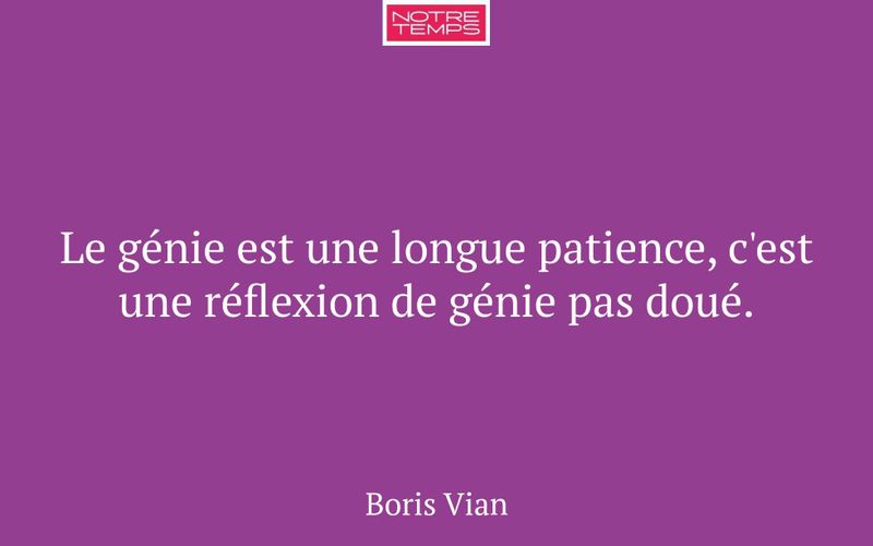 Le génie est une longue patience, c'est une réflexion de génie pas doué.