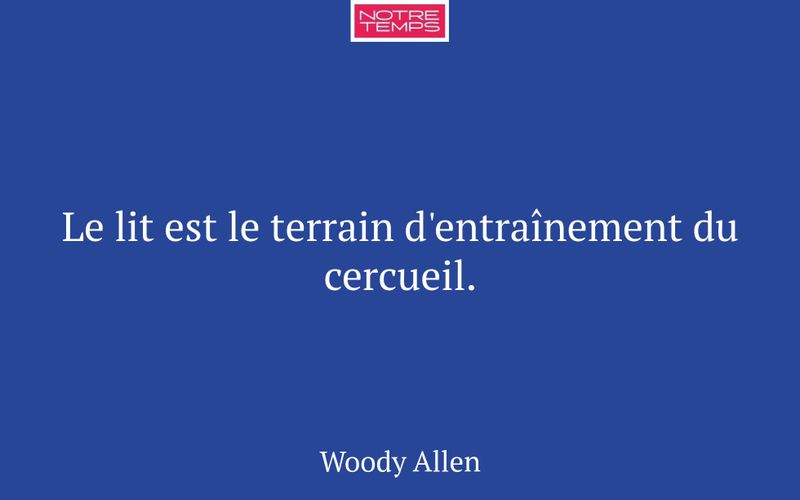 Le lit est le terrain d'entraînement du cercueil.