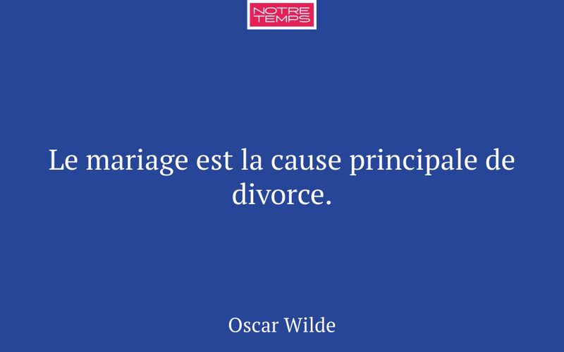 Le mariage est la cause principale de divorce.
