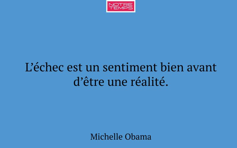 L’échec est un sentiment bien avant d’être une réalité.
