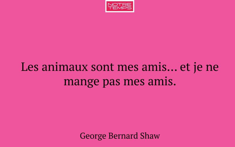 Les animaux sont mes amis... et je ne mange pas mes amis.