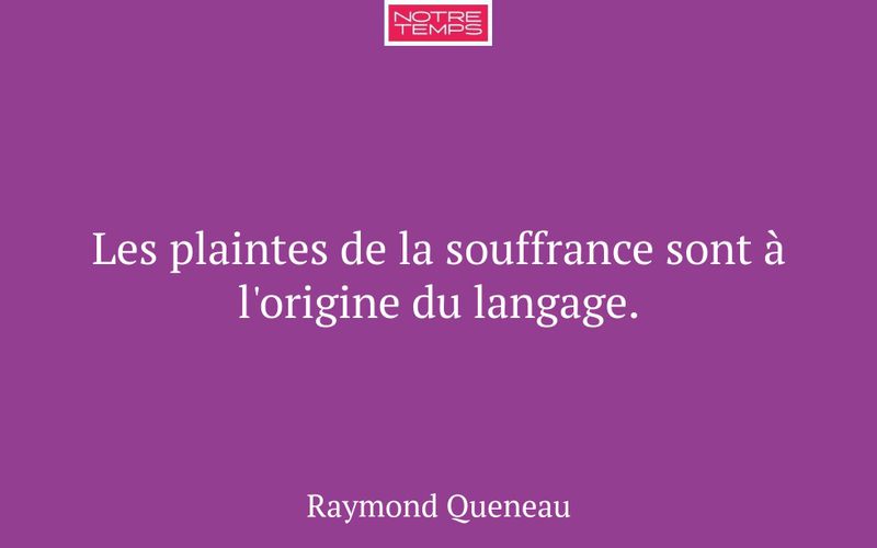 Les plaintes de la souffrance sont à l'origine du langage.