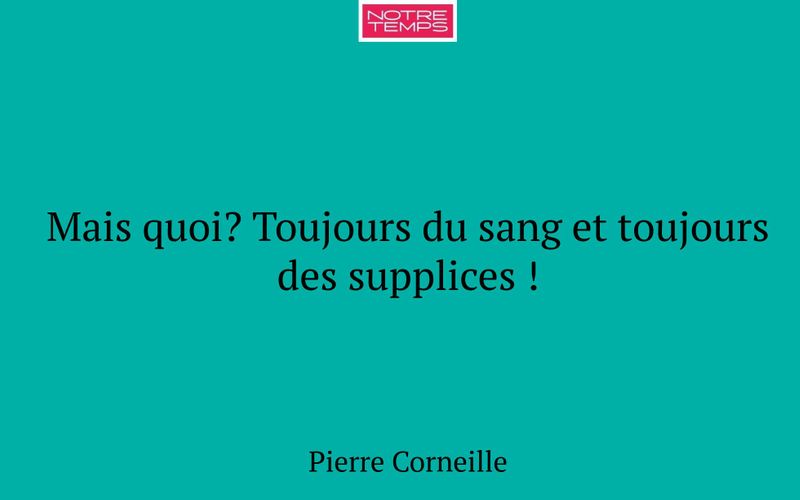 Mais quoi? Toujours du sang et toujours des supplices !