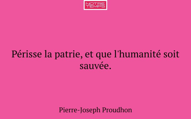 Périsse la patrie, et que l'humanité soit sauvée.