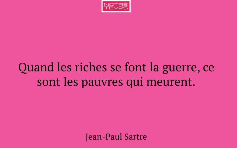 Quand les riches se font la guerre, ce sont les pauvres qui meurent.