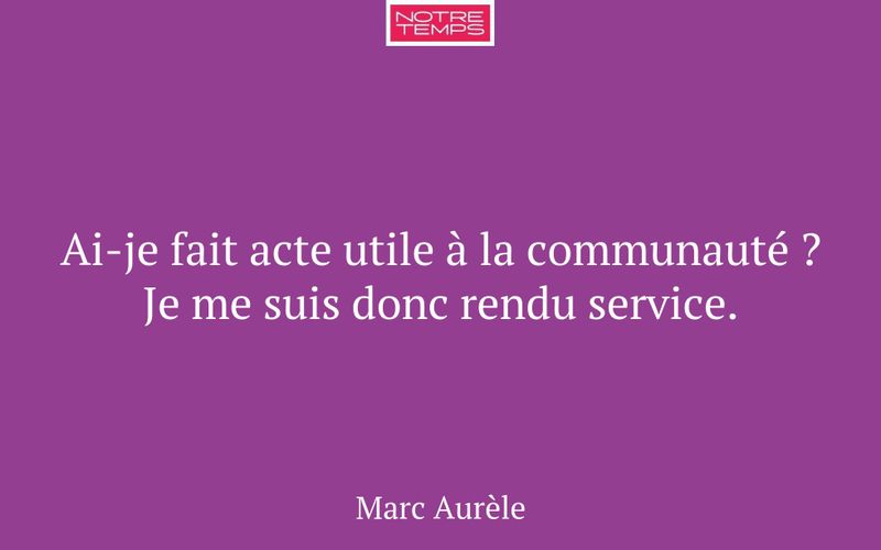 Ai-je fait acte utile à la communauté ? Je me suis donc rendu service.
