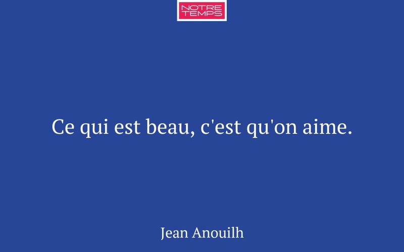 Ce qui est beau, c'est qu'on aime.