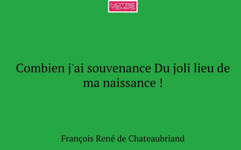 Combien j'ai souvenance Du joli lieu de ma naissance !