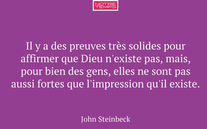 Il y a des preuves très solides pour affirmer que Dieu n'existe pas, mais, pour bien des gens, elles ne sont pas aussi fortes que l'impression qu'il existe.