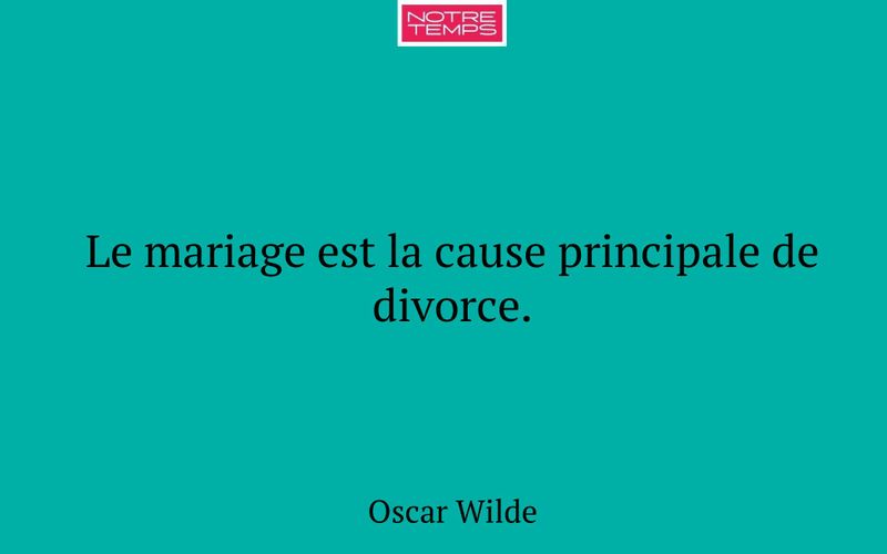 Le mariage est la cause principale de divorce.