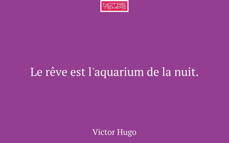 Le rêve est l'aquarium de la nuit.