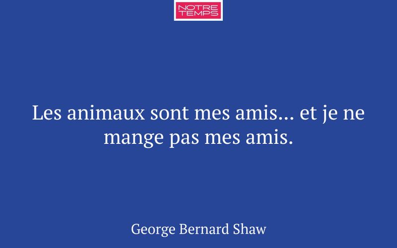 Les animaux sont mes amis... et je ne mange pas mes amis.