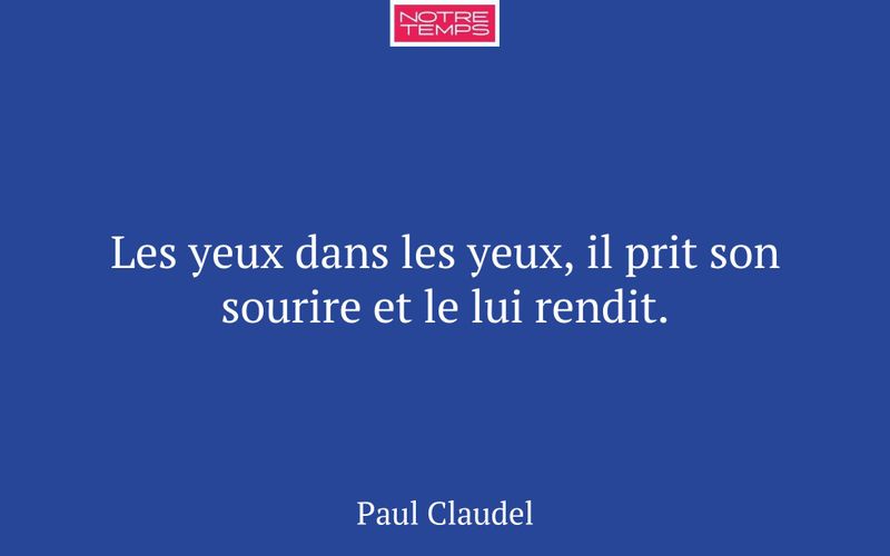 Les yeux dans les yeux, il prit son sourire et le lui rendit.