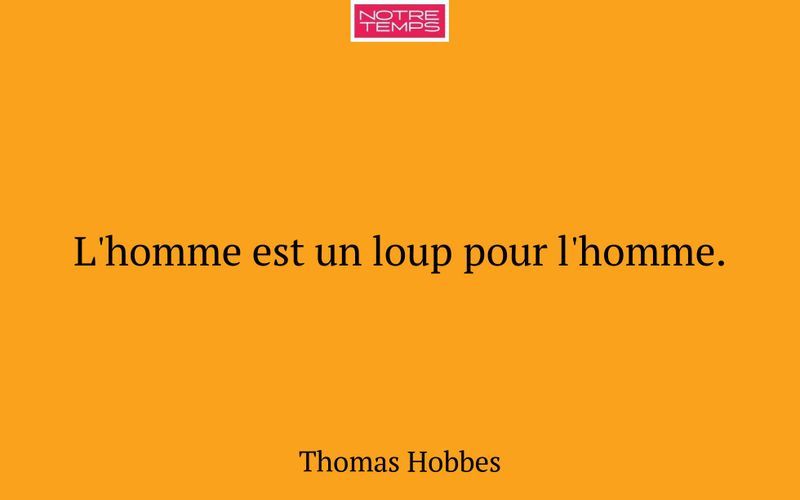L'homme est un loup pour l'homme.