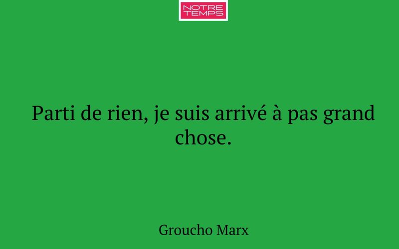 Parti de rien, je suis arrivé à pas grand chose.