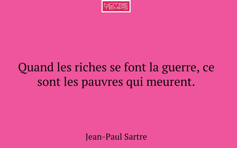 Quand les riches se font la guerre, ce sont les pauvres qui meurent.