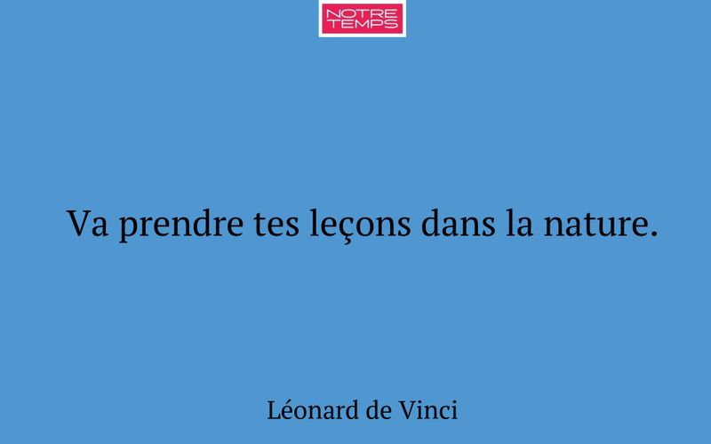 Va prendre tes leçons dans la nature.